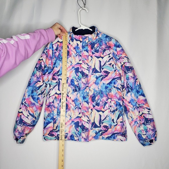 Mountain Warehouse Kids Water Resistant Fleece Lined Jacket Floral Print 13 YRS - Picture 6 of 9